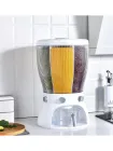 Білий Диспенсер для круп, що обертається з дозатором