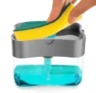 Диспенсер для миючого засобу натискний Soap Pump Sponge Caddy