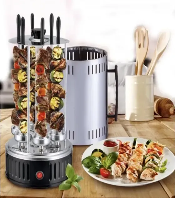 Електрошашличниця BBQ на 6 шампурів шашличниця електрична електрогриль для шашликів PAVLYSH S-14