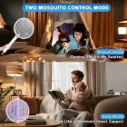 Електрична мухобійка Buzzeap, складна електрична мухобійка 3 в 1, електрична мухобійка