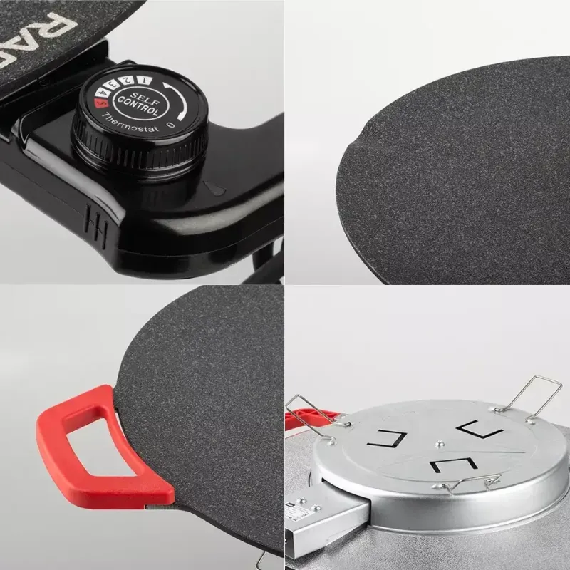 Електрична сковорода 36 см із ручками на 1800Вт із антипригарним покриттям RAF R.5304