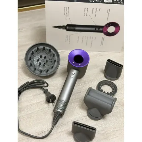 Фен з 5 різними насадками для сушіння та укладання hair dryer fan