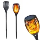 Ліхтар садовий світильник на сонячній батареї 80 см Solar flame