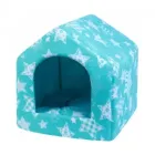 Синий Переносний м'який будиночок будка для собак Portable Dog House