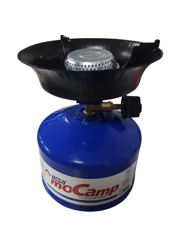 Газовий пальник-плита з п'єзопідпалом Iksa MoCamp / Портативний  похідний пальник / Туристична плита