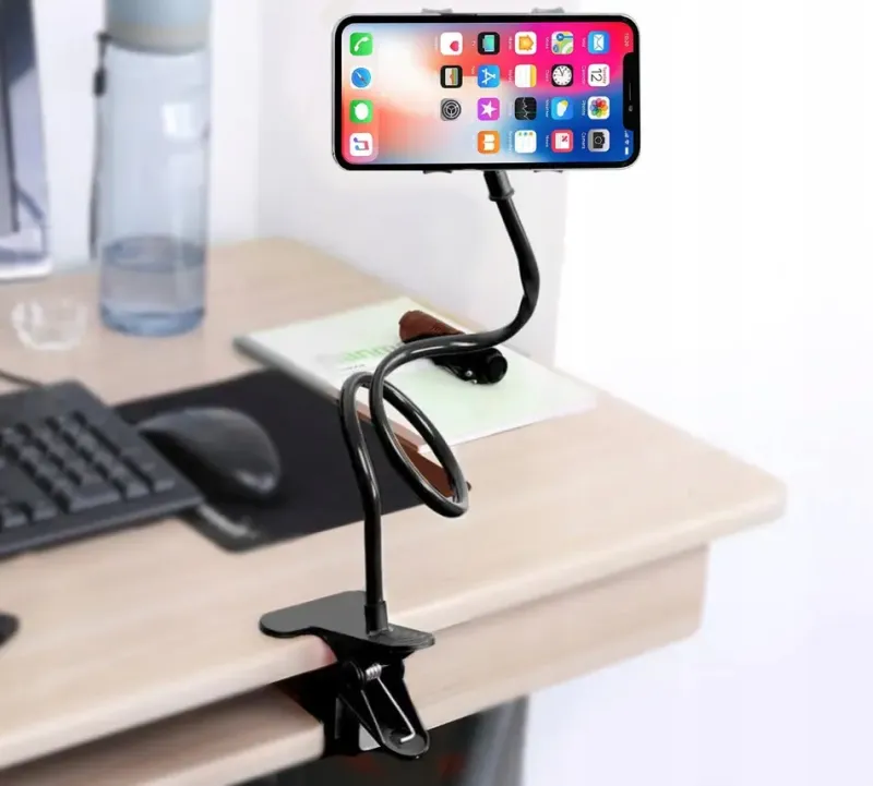 Гнучкий тримач штатив для телефону з прищіпкою