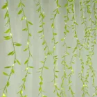 Гірлянда-штора з листочками Curtain Copper SF-55 внутрішня, з прозорим дротом, 10м