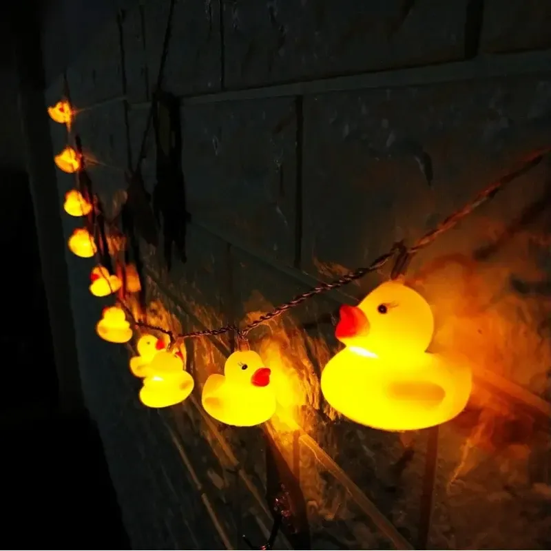 Гірлянда світлодіодна для дитячої кімнати DUCK 1.5 м Гірлянда з 10 пластикових міні-качечок