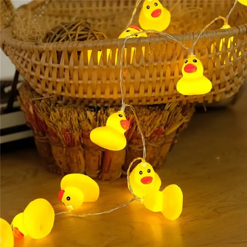 Гірлянда світлодіодна для дитячої кімнати DUCK 1.5 м Гірлянда з 10 пластикових міні-качечок