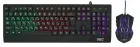 Провідна клавіатура для ПК з кольоровим RGB підсвічуванням + миша UKC HK-6300TZ