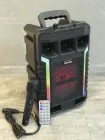 Портативна колонка Kimiso QS-627 з мікрофоном та світломузикою