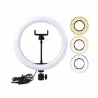 Кільцева Led лампа XD-260 з 1 кріпленням для телефону USB 26см