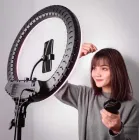 Кільцева LED лампа RL-18, 45см,  пульт у комплекті