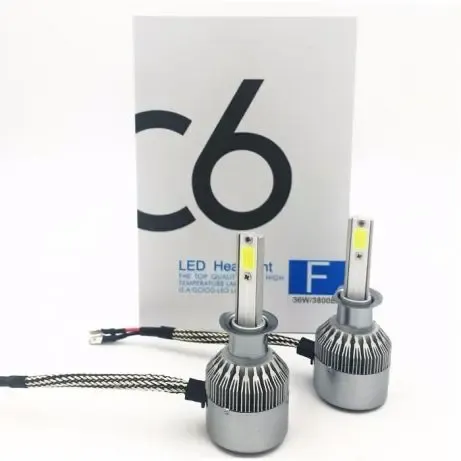 Комплект LED ламп C6 HeadLight H3 12v COB(5539)