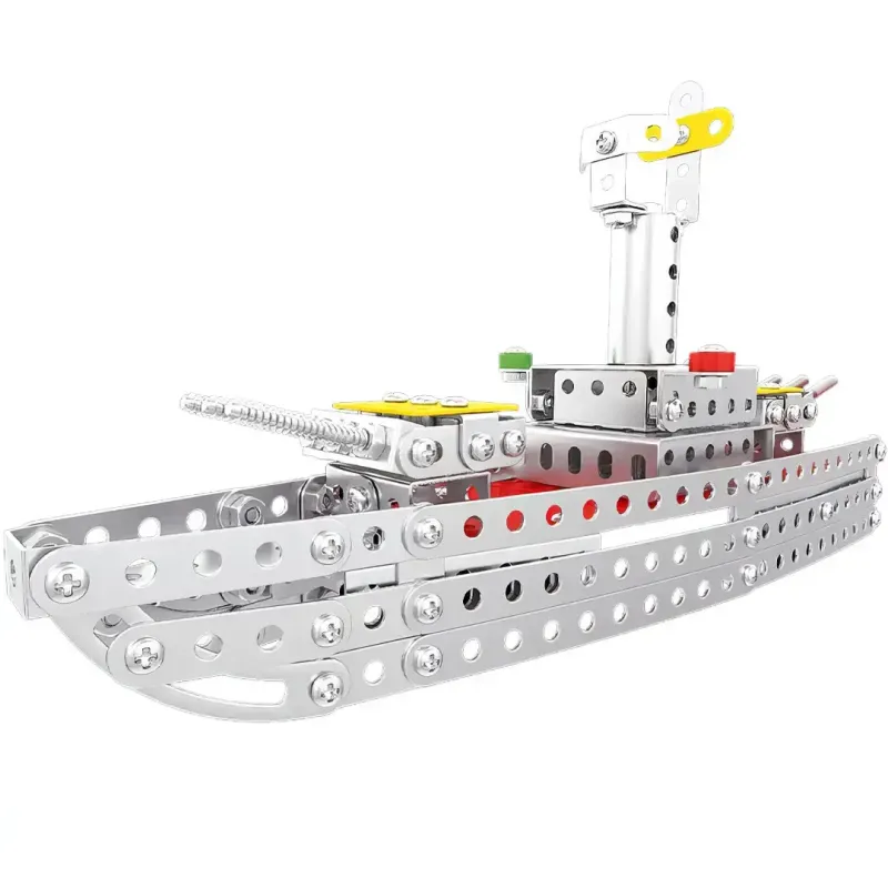 Конструктор металевий "Корабель" 246 деталей X688-1