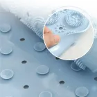 Круглий нековзний килимок для душу Massage Foot Rad зі щіткою для стоп