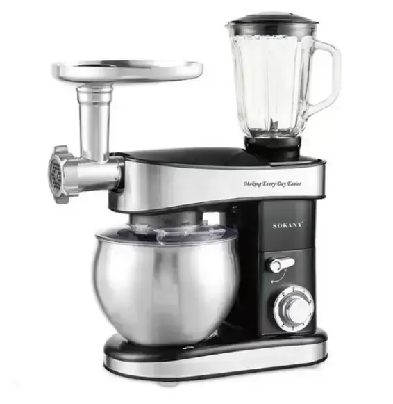 Кухонний комбайн міксер Sokany SK-05010 6 режимів, м'ясорубка, блендер