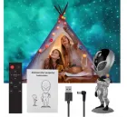 Багатобарвна лампа-проектор зоряного неба STAR PROJECTOR NIGHT LIGHT ALIENSUN