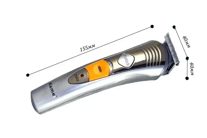 Машинка для стрижки волосся 7 в 1 Kemei KM-580A + триммер