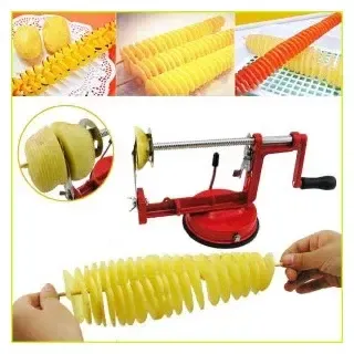 Машинка для різання картоплі спіраллю SPIRAL POTATO SLICER апарат для нарізування картоплі для чіпсів