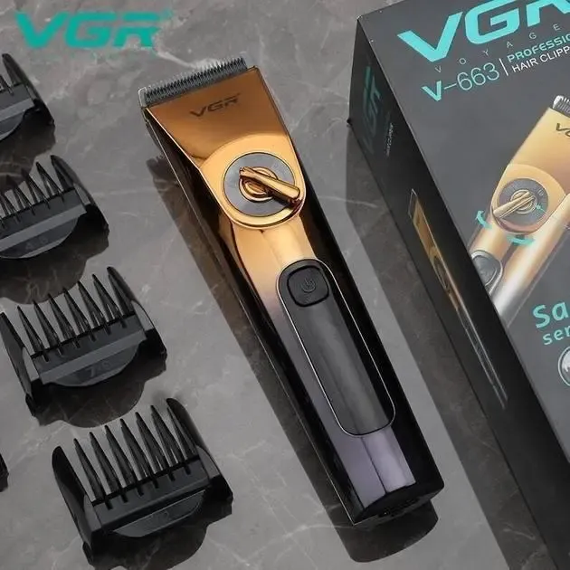 Машинка для стрижки волосся для чоловіків VGR V-663 Змінні насадки