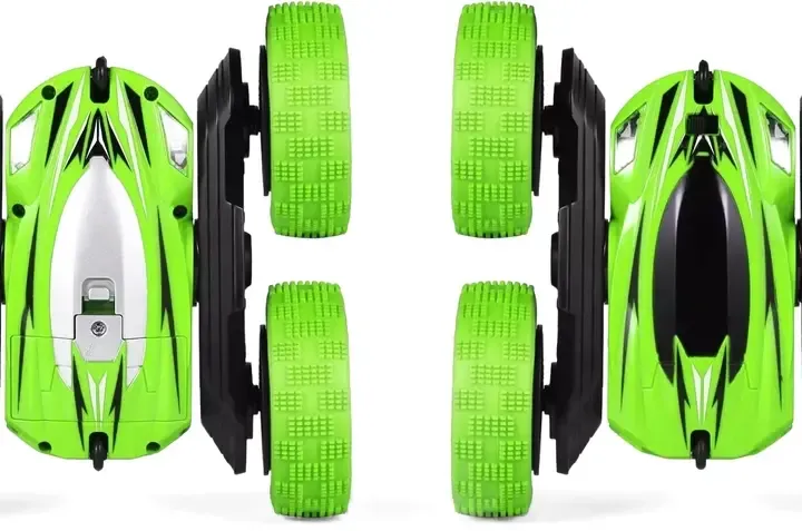 Машинка перевертень всюдихід трюкова на радіокеруванні Ydjia Stunt Car D828 Green