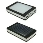 Портативна зарядка Power Bank Metal Led Solar 20000 mah Сонячна панель + Ліхтар