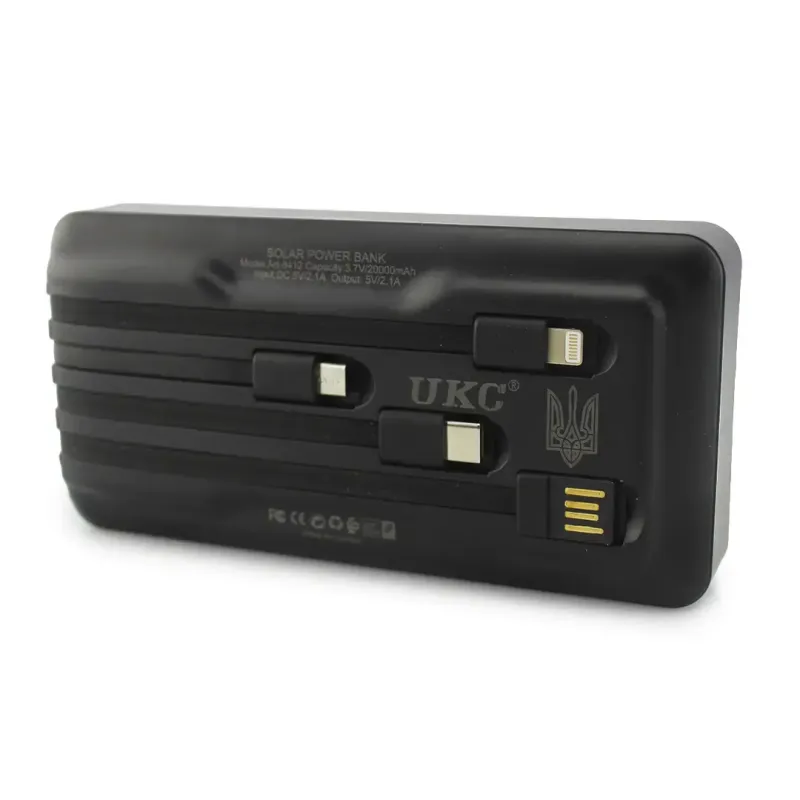 Мобільна зарядка POWER BANK 20000MAH Solar Z 102B