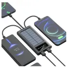 Мобільна зарядка Power Bank на сонячній батареї UKC 10000 mAh Solar