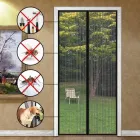 Москітна сітка на магнітах Magic Mesh, Антимоскітна штора на двері, Сітка проти москітів 210х100 см