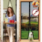 Москітна сітка на магнітах Magic Mesh, Антимоскітна штора на двері, Сітка проти москітів 210х100 см