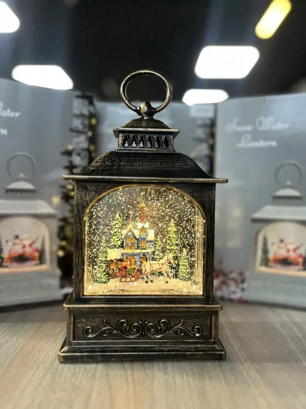 Новорічний музичний ліхтар нічник з підсвічуванням Xmas 24072D