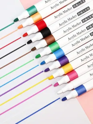 Акварельні маркери 6 кольорів Water Brush