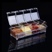 Набір для зберігання спецій 4 відділення Crystal