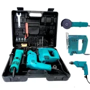 Набір інструментів 3в1 Дриль, Лобзик, Болгарка з набором свердл та біт