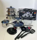 Набір каструль із нержавіючої сталі Zepline ZP-076 18 предметів