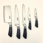 Набір кухонних ножів на підставці, що крутиться A-Plus KF-1004 (8 предметів)