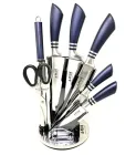Набір кухонних ножів на підставці, що крутиться A-Plus KF-1004 (8 предметів)