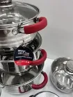 Набір посуду Zepline ZP-115 із нержавіючої сталі на 12 предметів