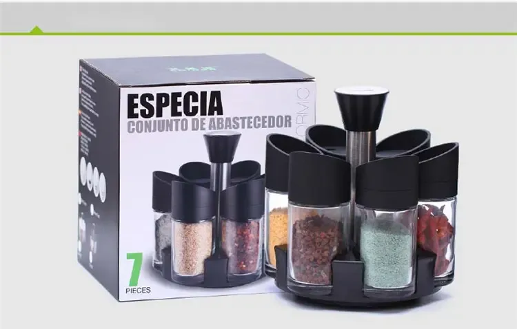 Набір із 6 обертових баночок для спецій Especia Conjunto De Abastecedor
