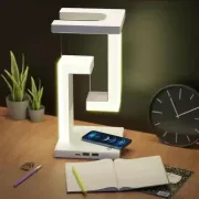 Настільна лампа SHS 2238 світлодіодна з 2*USB та бездротовою зарядкою 10W