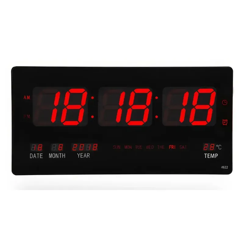 Настільно-настінний світлодіодний годинник з датчиком температури CW 4622