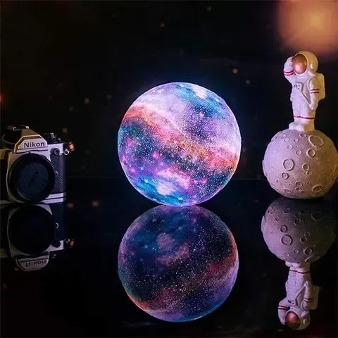 Нічний лампа сенсорний 3D космос Moon-light