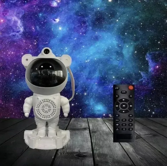 Ночник проектор зоряного неба Астронавт із Bluetooth колонкою Sky Star Astronaut Bambi ZZ-202