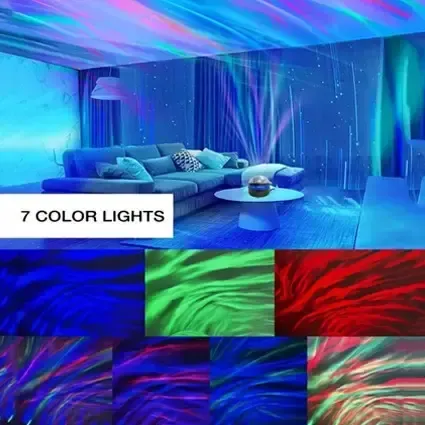 Ночник-проектор зоряного неба RGB та пульт ДК, від USB, AT-0 / Світлодіодна лампа