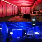 Ночник-проектор зоряного неба RGB та пульт ДК, від USB, AT-0 / Світлодіодна лампа