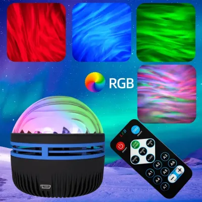 Ночник-проектор зоряного неба RGB та пульт ДК, від USB, AT-0 / Світлодіодна лампа Ночник-проектор зоряного неба RGB та пульт ДК, від USB, AT-0 / Світлодіодна лампа