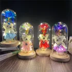 Нічник Троянда з ведмедиком