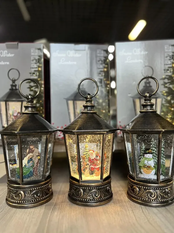 Музичний новорічний ліхтар XMAS WDL 24077A