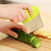 Ніж для фігурної нарізки / Рифлений ніж / Фігурний ніж / Ніж слайсер / Хвилястий кухонний ніж / Різак для картоплі